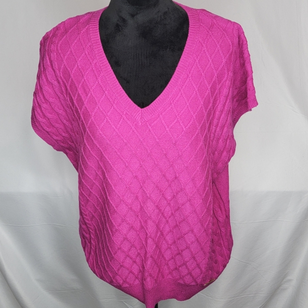 Marc New York‎ Fuschia Sweater Vest Size XL #426